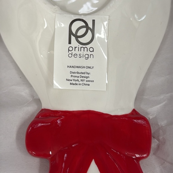 Coquette Spoon Rest w Red Bow - Picture 2 of 3